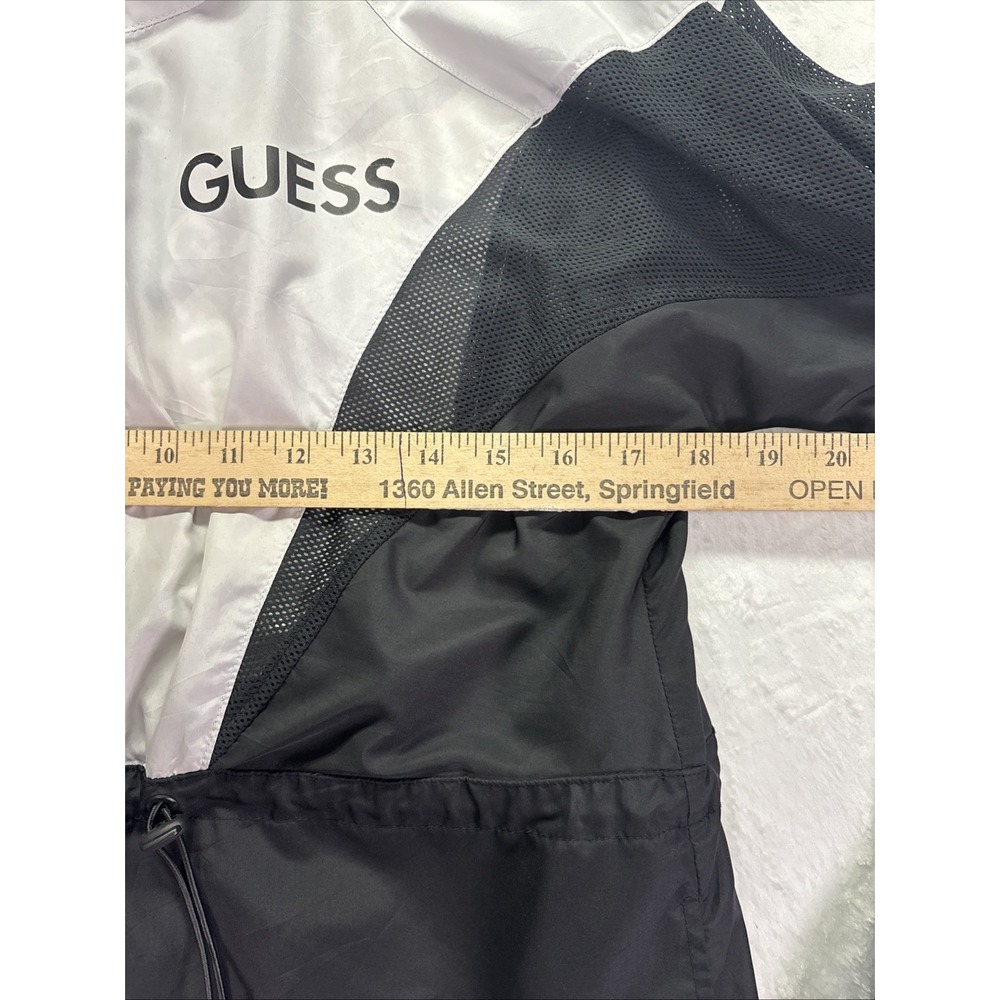 GUESS Women Windbreaker  Size S- Lightweight, Black and White, Full Zip - Picture 7 of 10